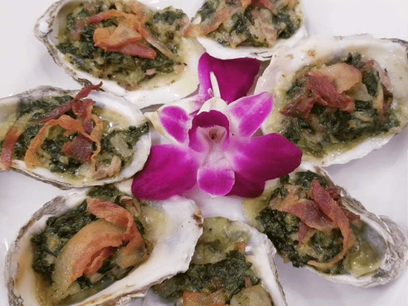 Oysters Rockefeller or Half Shell