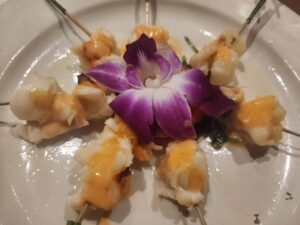 Lobster Tail, Brown Butter Sage skewers